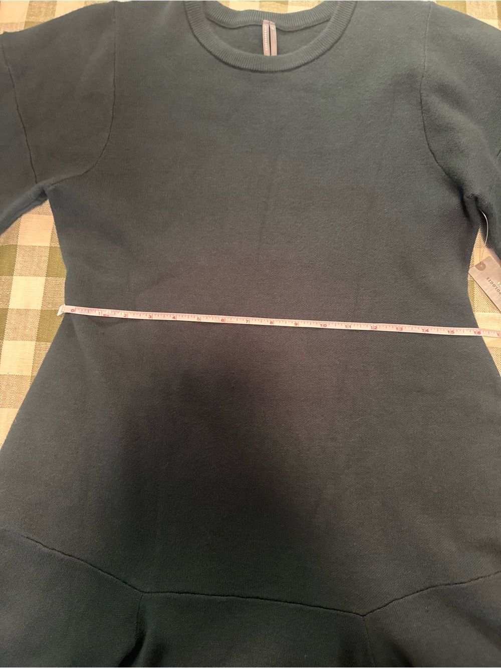 Anthropologie 3/4 Sleeve Ruffled Sweater Knit Dress - Picture 10 of 14